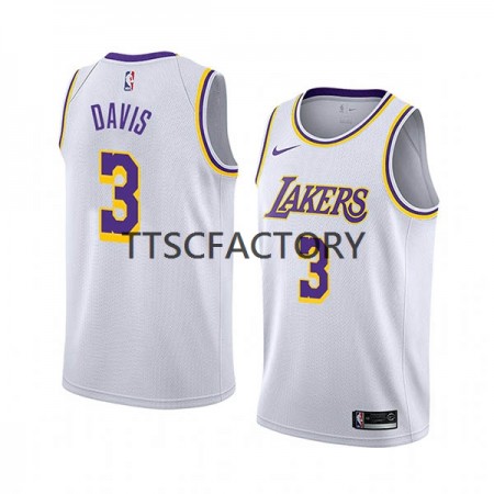 Maglia NBA Los Angeles Lakers Anthony Davis 3 Nike 2022-23 Association Edition Bianco Swingman - Uomo